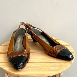 Vintage Mayfair suede and patent leather shoes